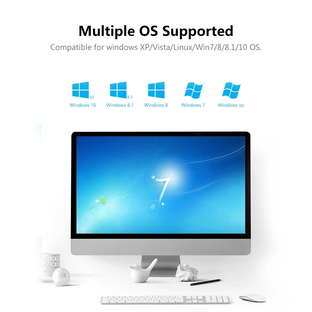 Mini USB WiFi Router Adapter - Black Plug and Play