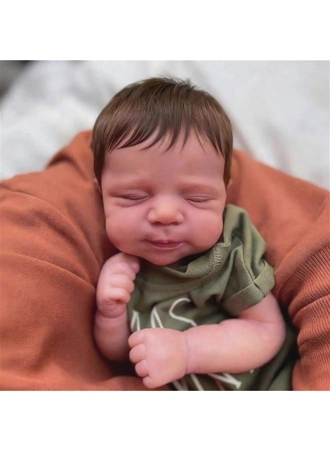 Reborn Baby Doll - 18 Inches 48 cm Silicone Baby Boy Ages 3+