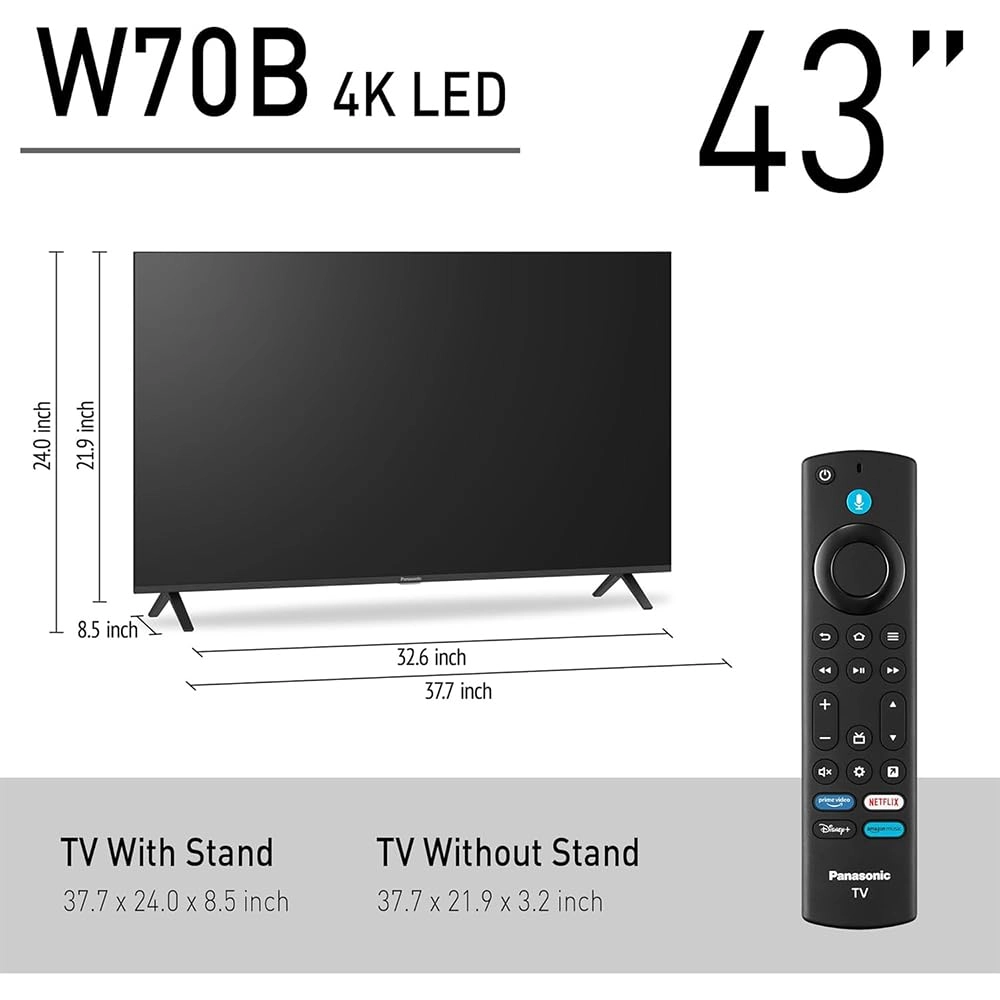 E3PNTV43W70BP - 43 inch