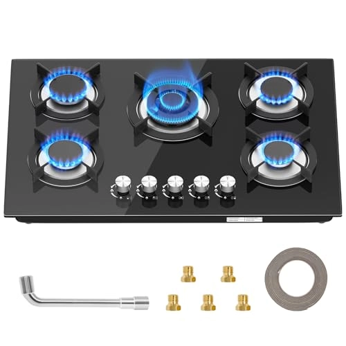 RQZ-Glass-UK Gas hob