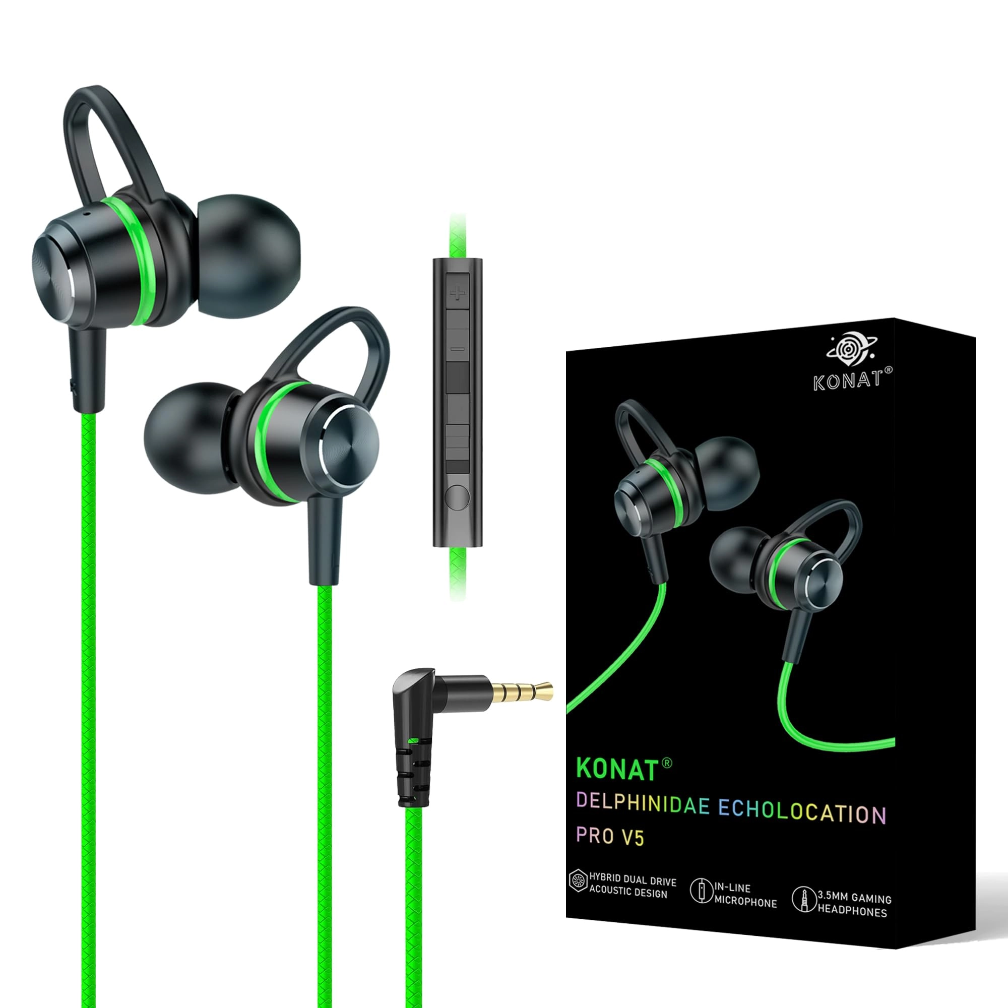 TUNSEZ Gaming Earphones Wired Earbud