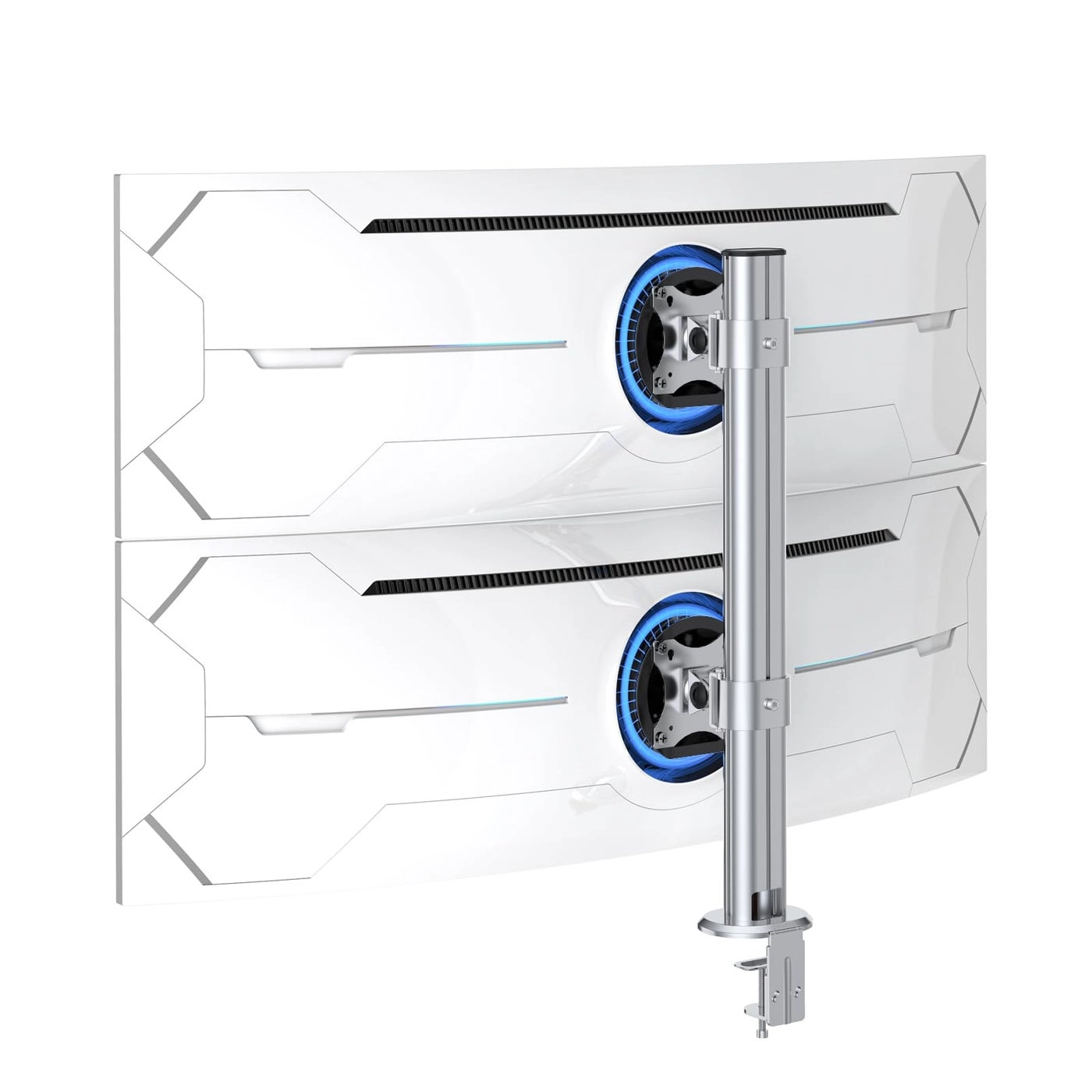 Dual Monitor Stand - Two 17 to 49 Inch 75x75mm and 100x100mm