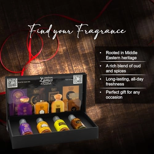 Atar AL Afraah - 20ml + Jawharat AL Afraah - 20ml + Oud AL Mlouk - 20ml + Alhob Quloh - 20ml