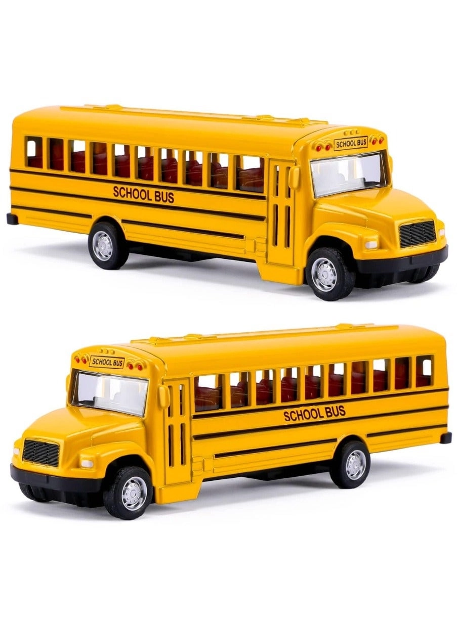 REZA TOYS SHOP School Bus Toy Set - 2Pcs