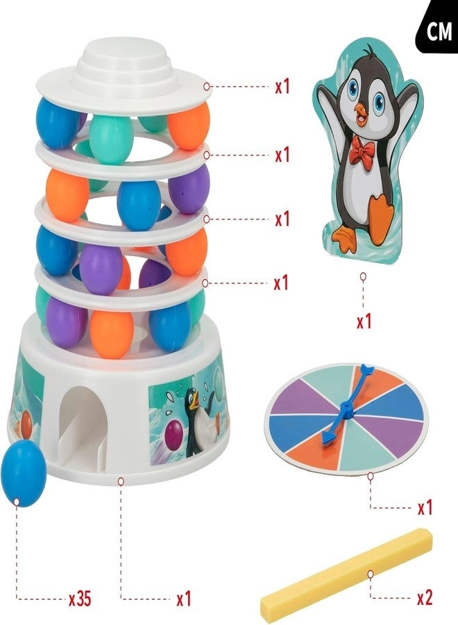 Penguin Ski Balance Tower - more than 3 years 36 pieces