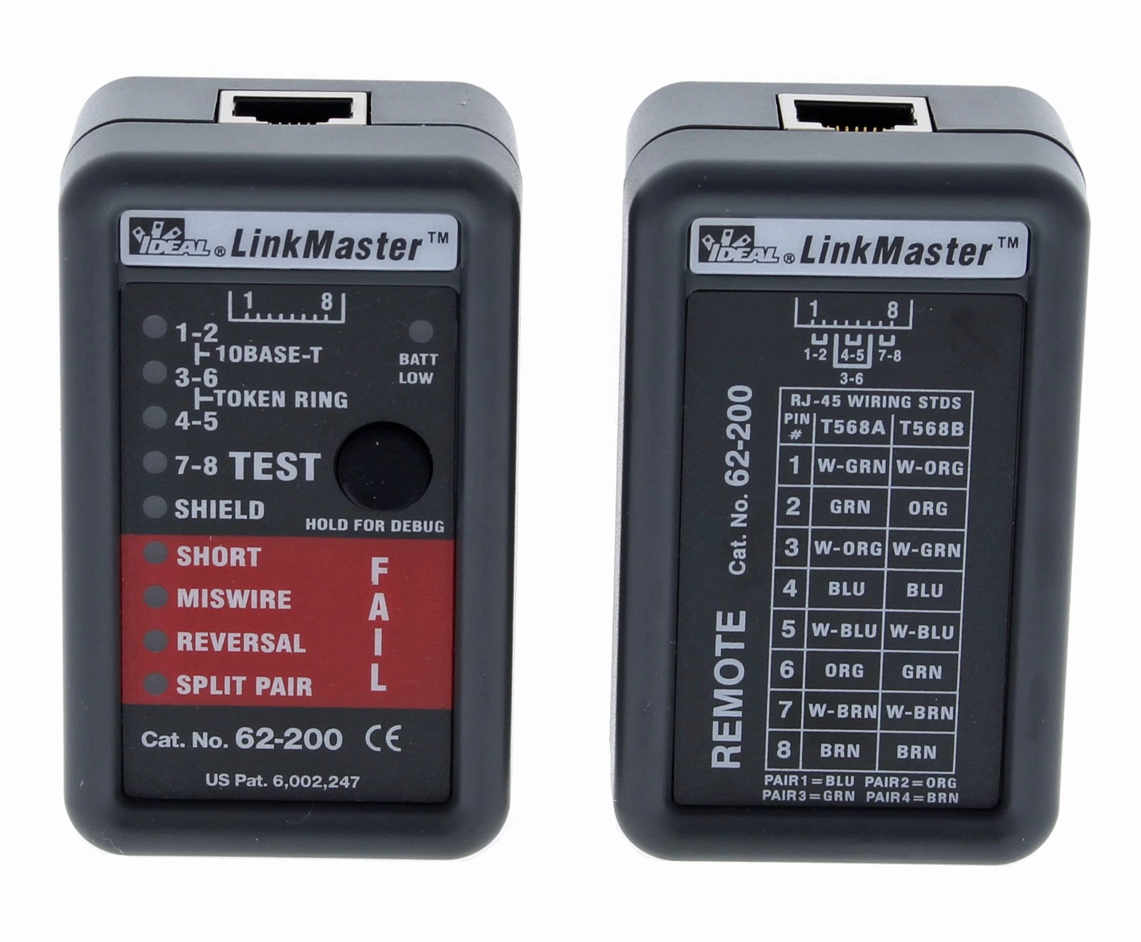 IDEAL INDUSTRIES Link Master Tester - UTP & STP Wire Map Tester