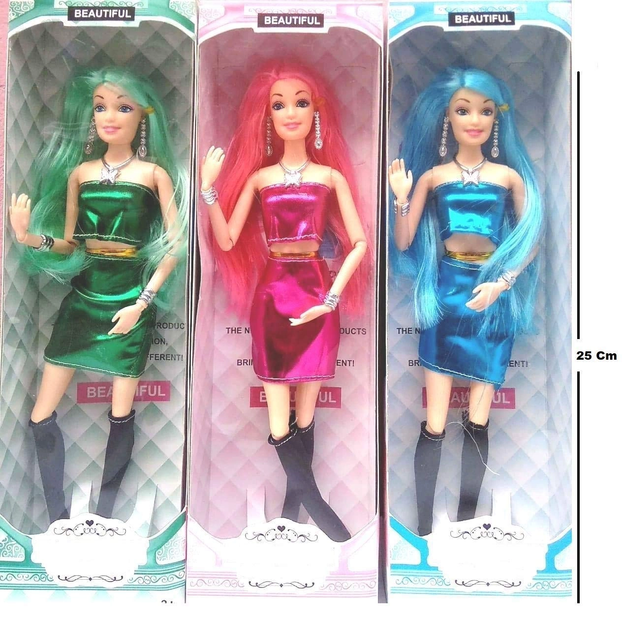 Cri8Hub Fashion Doll - Foldable Hands and Legs Multicolor Set Ages 3+