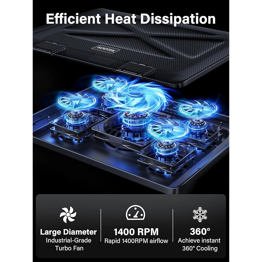 Laptop Cooling Pad - 5 12"-17"