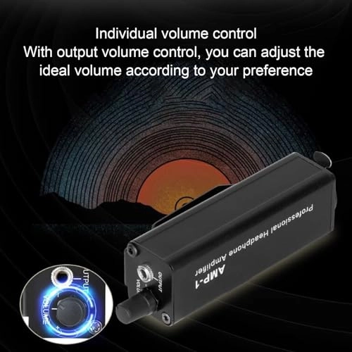 Headphone Amplifier - XLR to 3.5mm Independent Volume Control