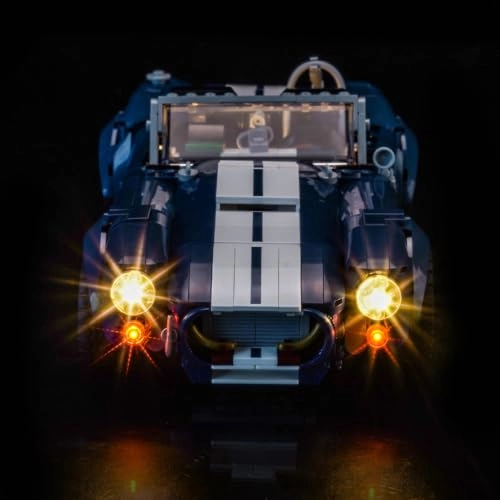 LED Light Set Compatible with Lego 10357 Shelby Cobra 427 S/C - Touch Dimmer Switch 2 light sources