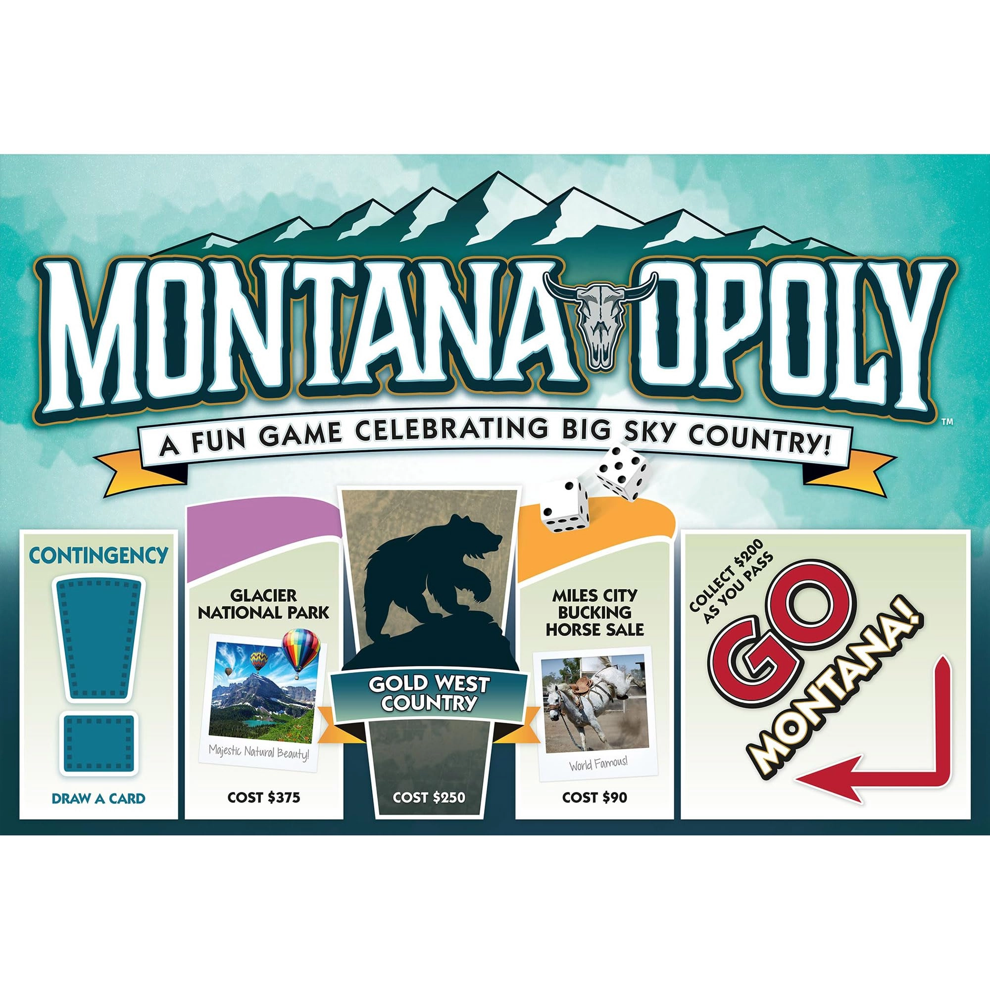 Late for the Sky Montana-Opoly: State Themed Family