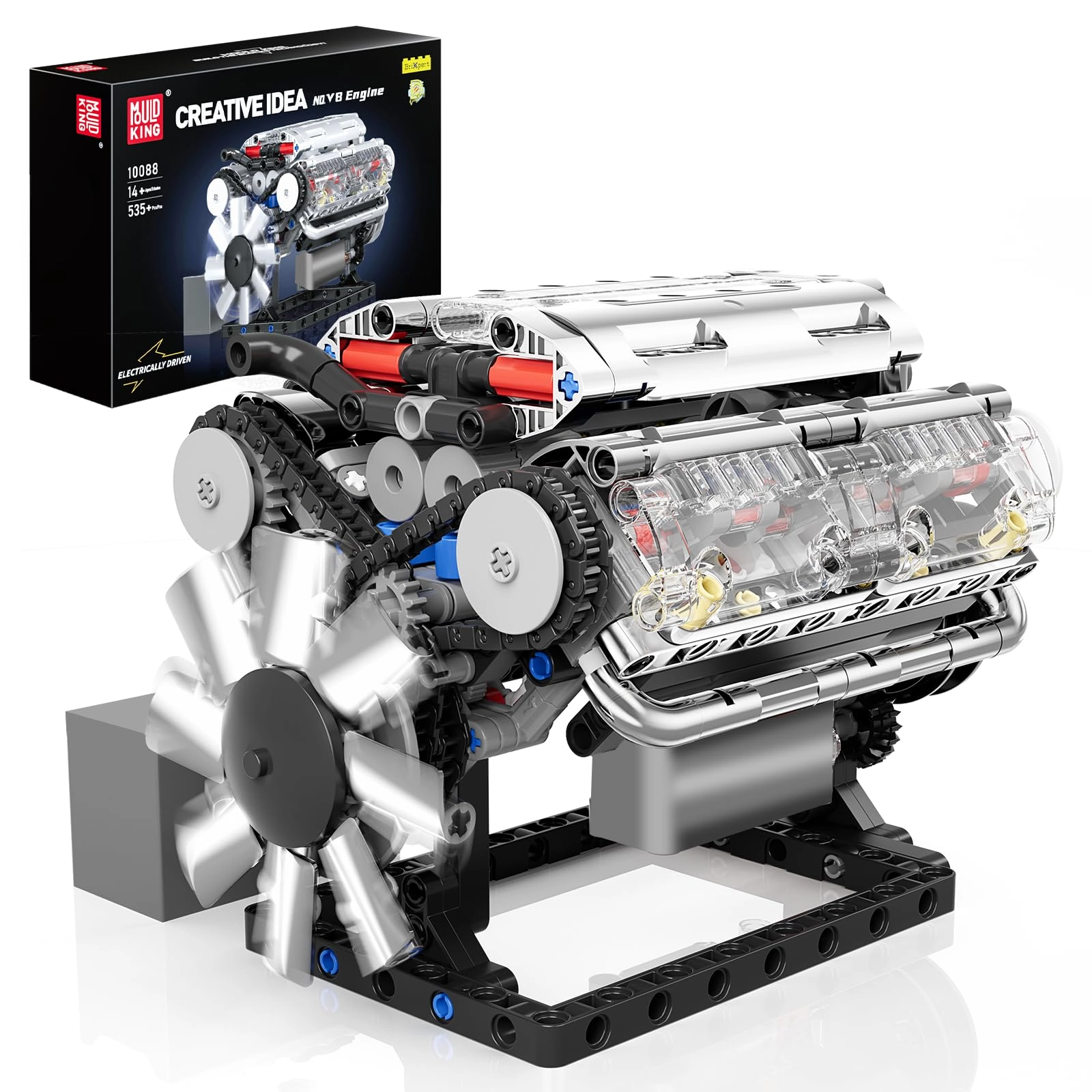 Guangdong Yuxing Technology Industry Co., Ltd V8 Engine Model Kit - 535 pcs