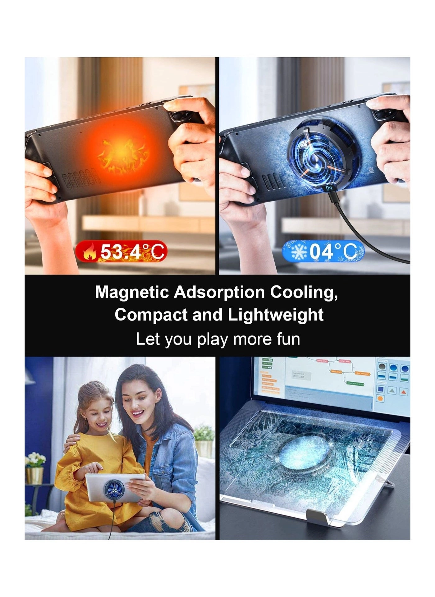 Steam Deck Fan - φ2.56* 0.87 inches