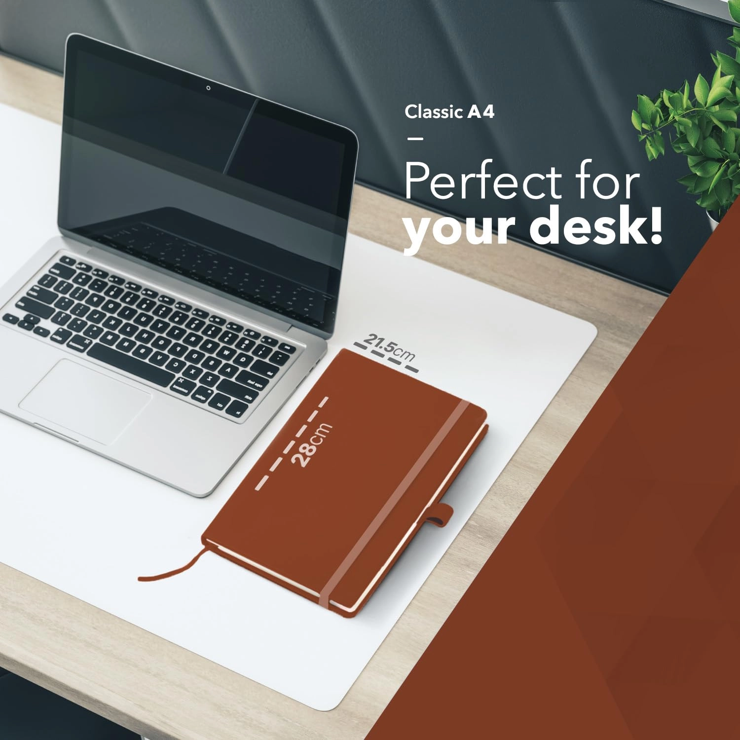 A4 Notebook A4 Hardcover - Lined 80 Sheets