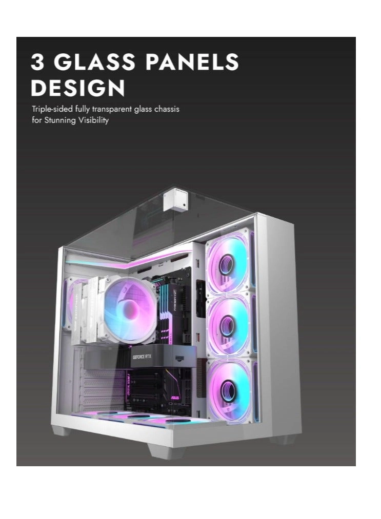 TH285 - Three Side Tempered Glass Mid Tower