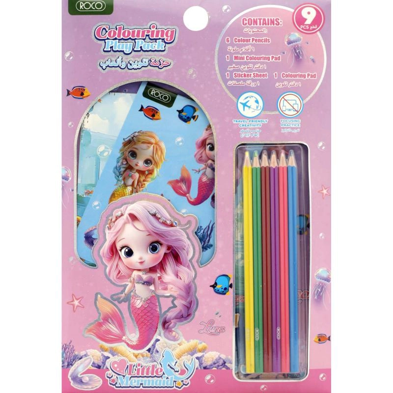 Roco Magical Princess - 9 Pieces 6 Coloring Pencils