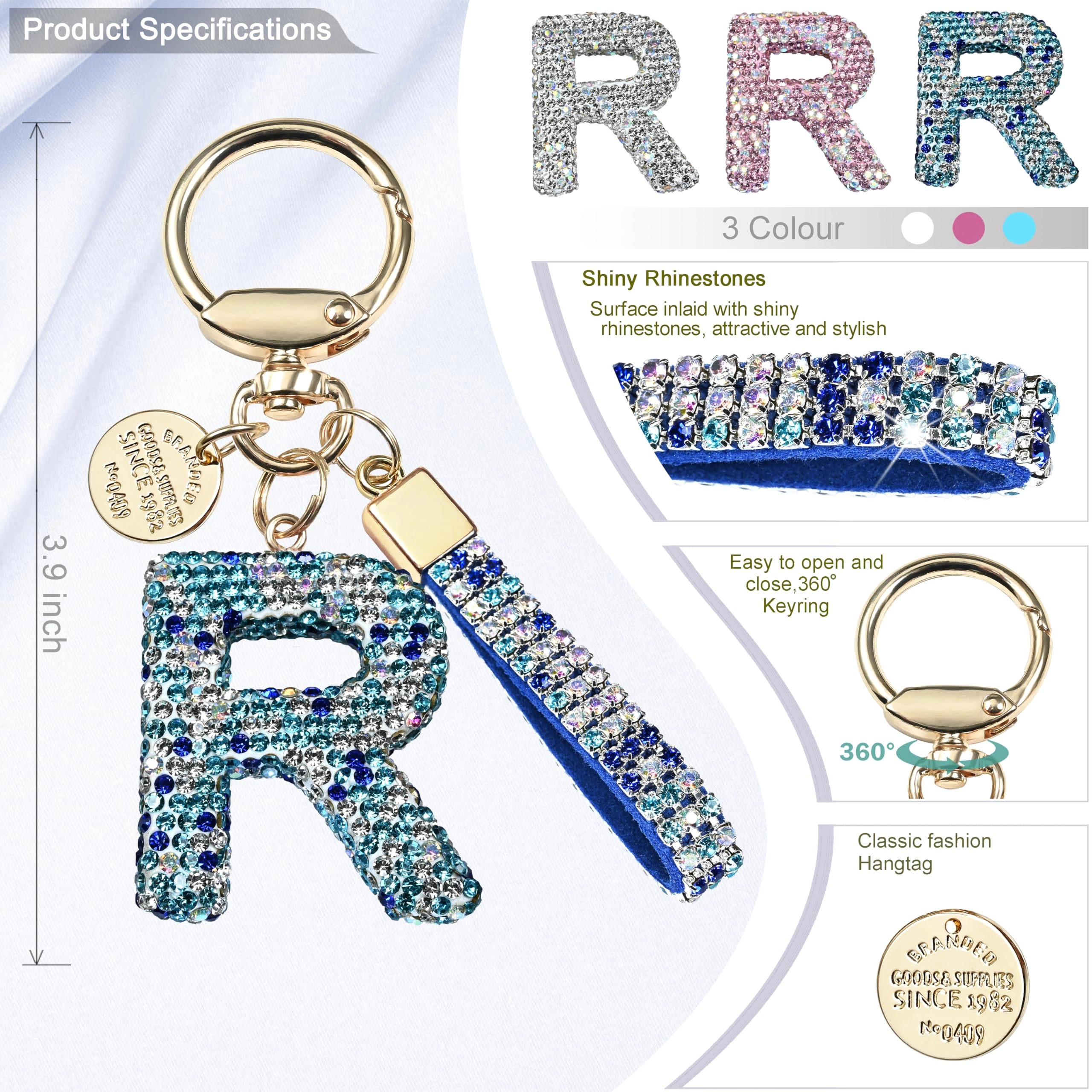 Initial Letter Keychain - Letter