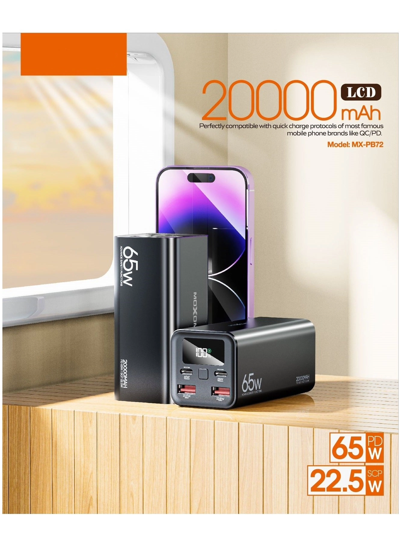 MX-PB72 - 20000 mAh 65W