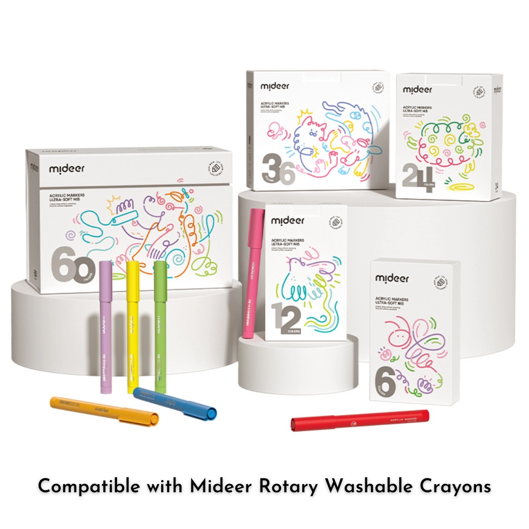 Rotary Crayon Refills - 12 Colors