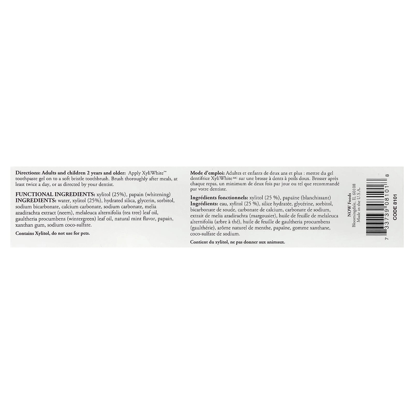 XyliWhite Neem & Tea Tree, Mint Toothpaste 181 g