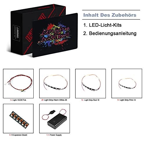 LED Light Set for LEGO 10314 - Red Battery Powered