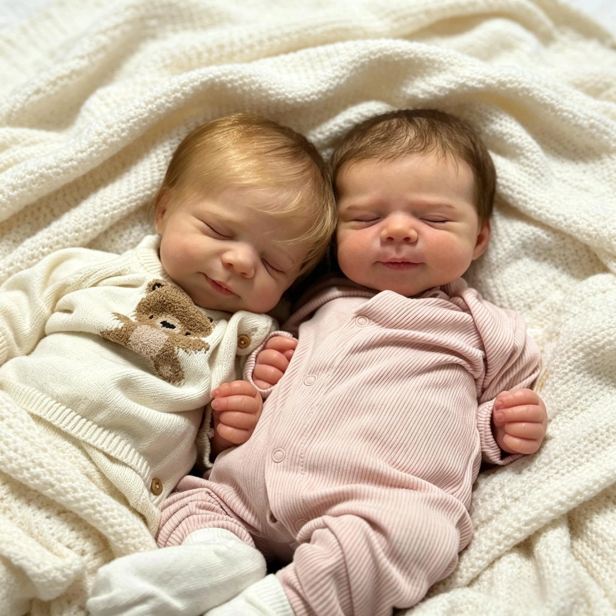 Pascale Reborn Baby Doll - 18 inch Vinyl Ages 3+ Bundle