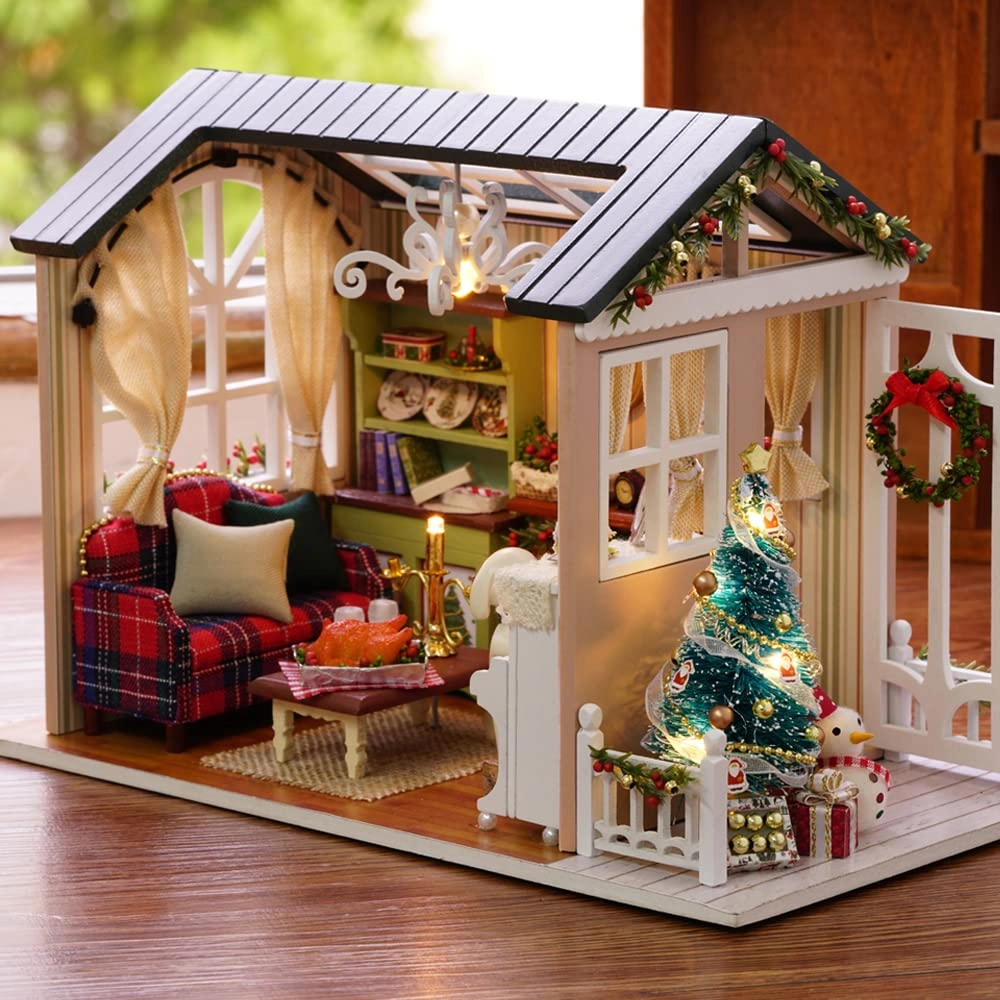 Domary DIY Miniature Dollhouse - Christmas Theme