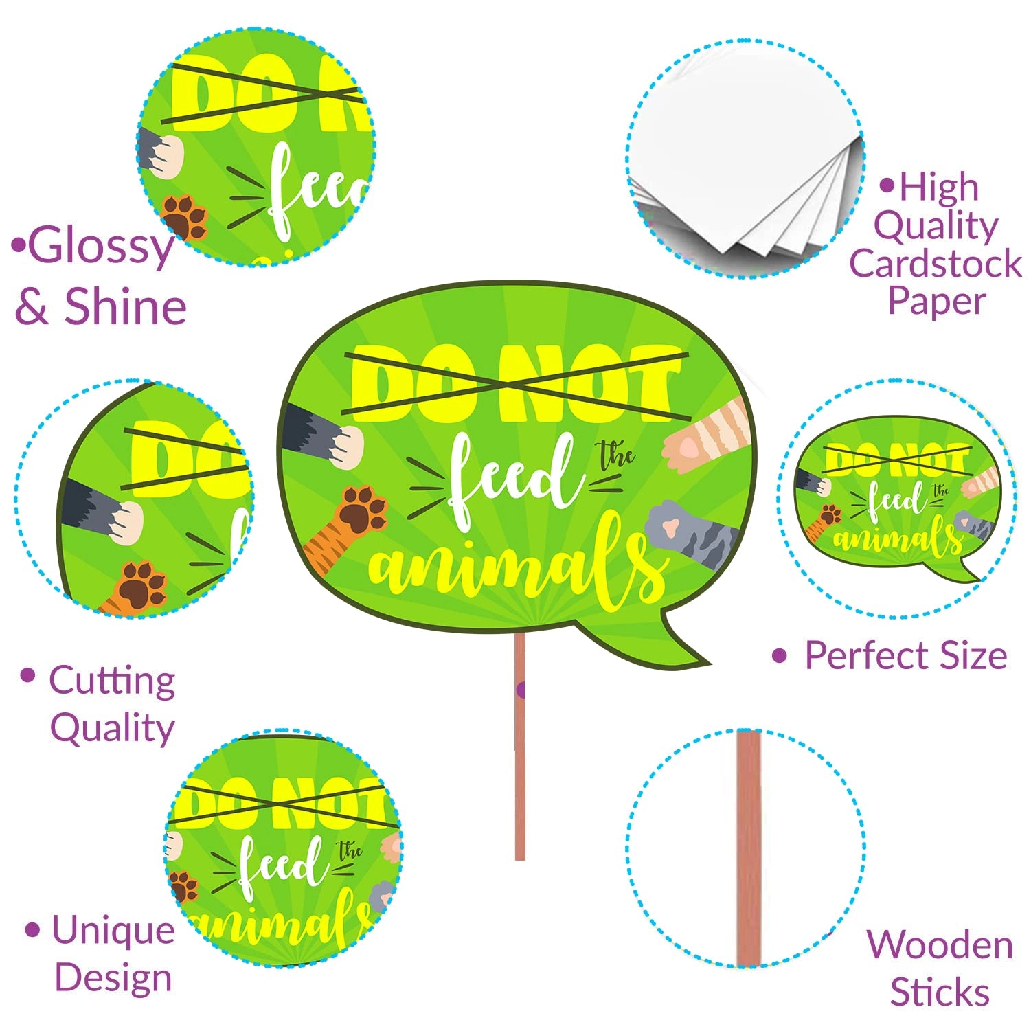 Photo Booth Props - 29pcs Birthday