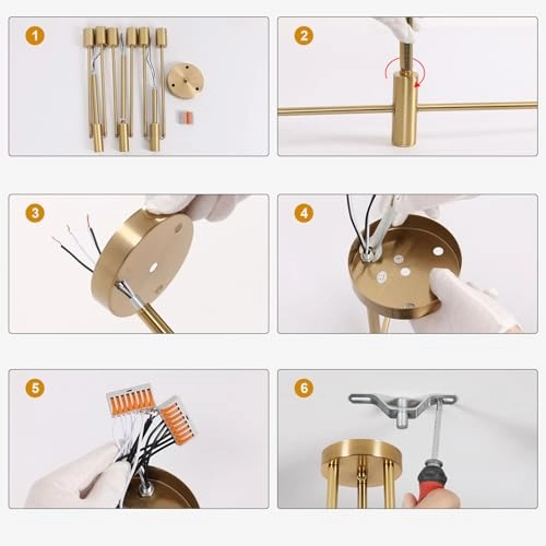 Sputnik Industrial Chandelier