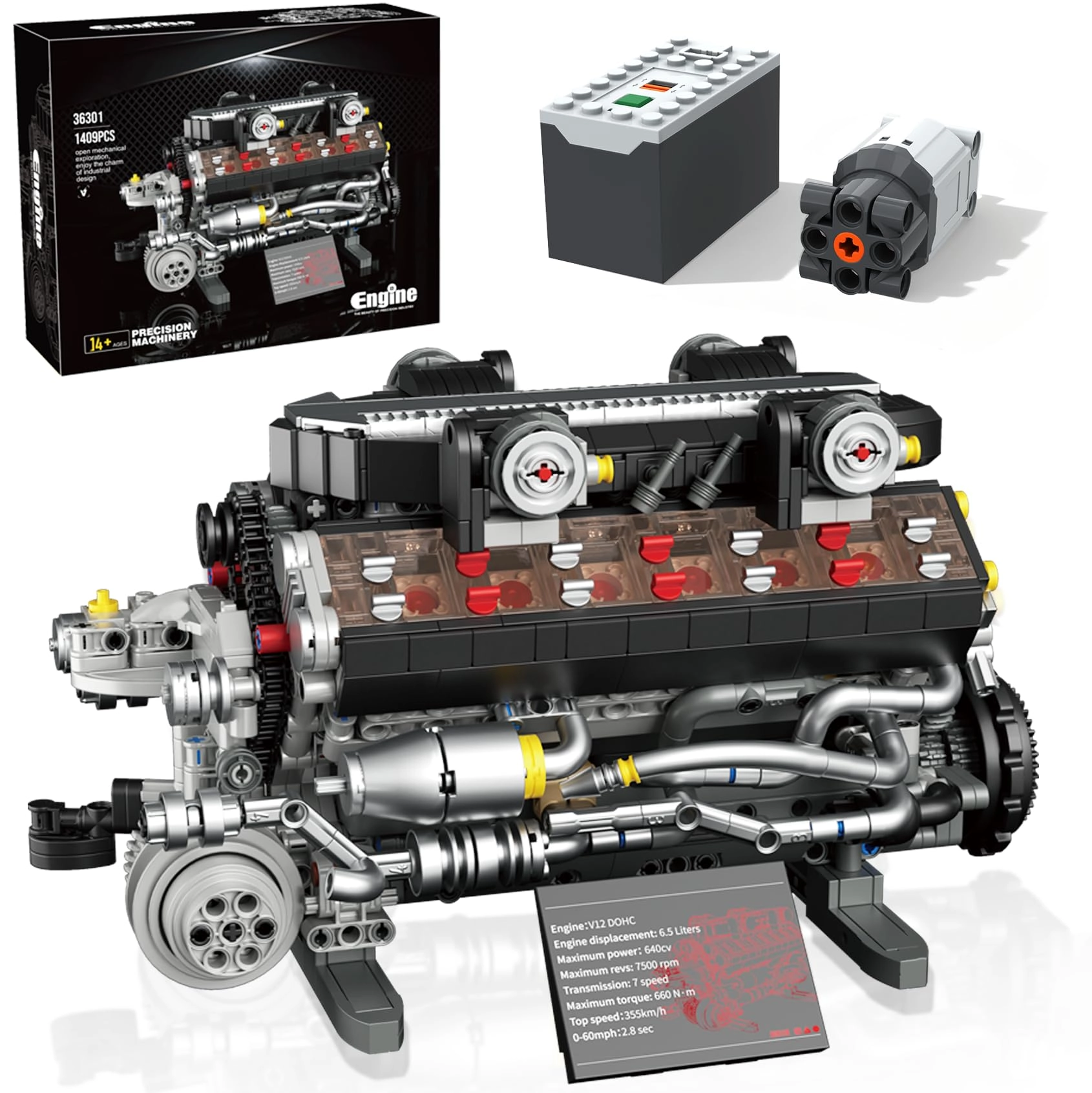 Mavo brix V12 Engine - Motorized Mechanical