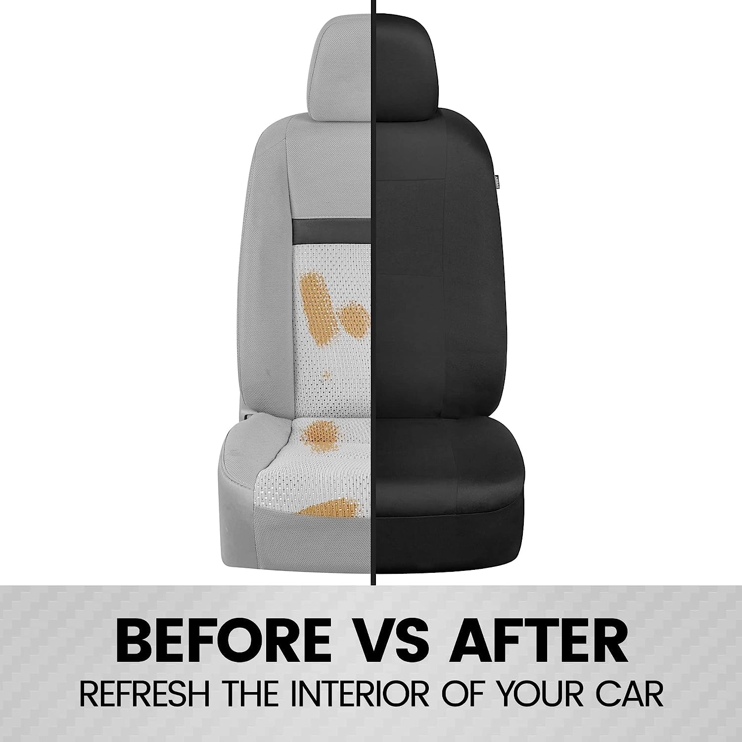 PolyPro Seat Covers - 2-Pack Front Beige/Black