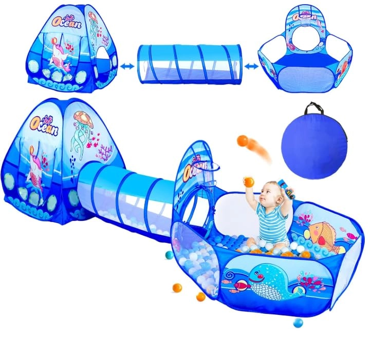 3pc Kids Play Tent