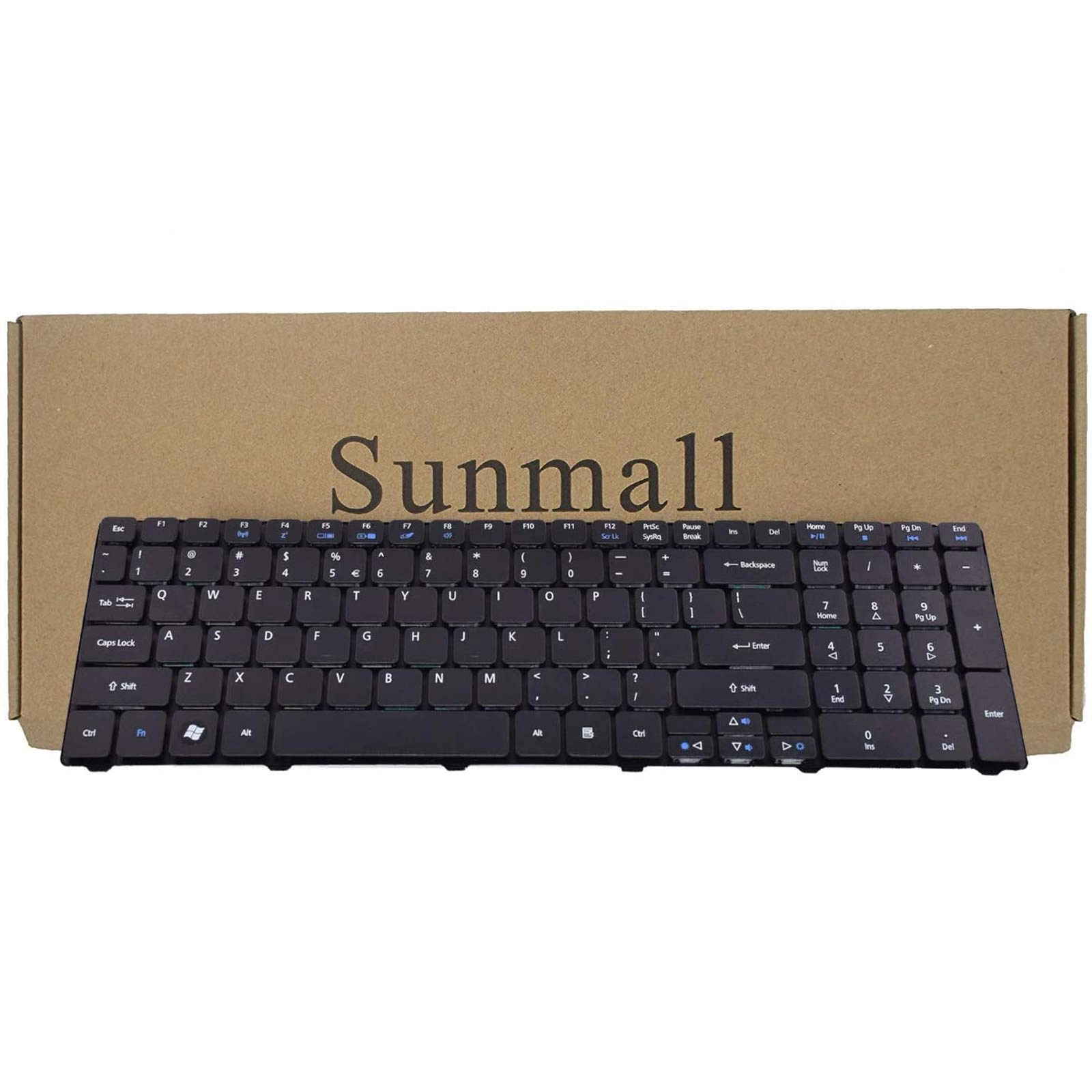 Keyboardseller Laptop Keyboard Replacement - US Layout Black