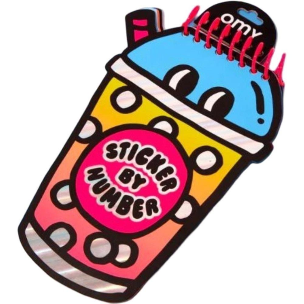 OMY Sticker By Number Notebook - 10 cards 200 stickers