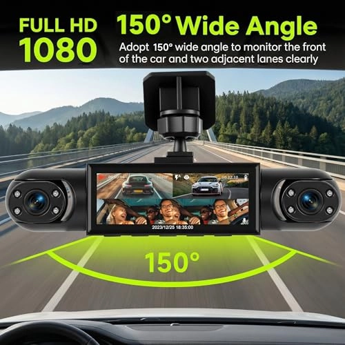 360° 4 Channel Dash Cam - 1080P+3*480P