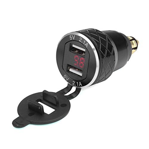alamor Motorcycle Dual USB Charger - 12V-24V 4.2A 2.1A