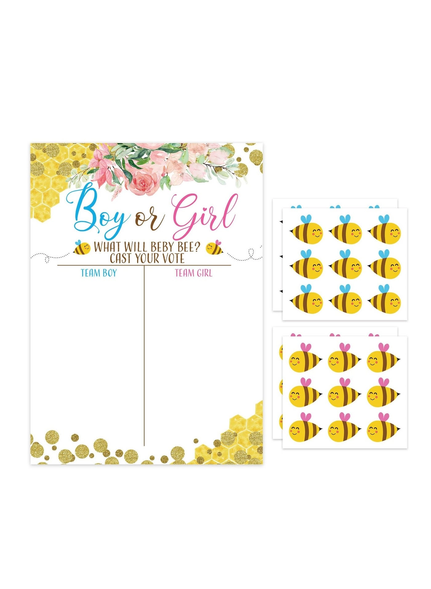 Baby Gender Reveal Board - 36 piece(s)