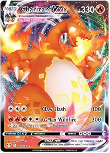 Pokemon Charizard VMAX 020/189 - Single Card
