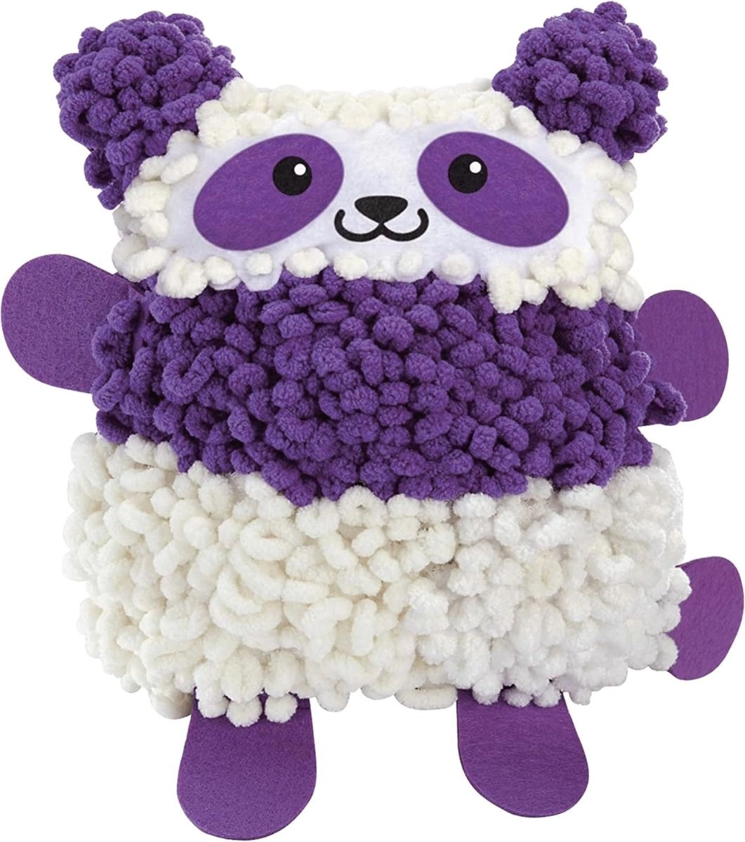 Plush Panda Pal - DIY 25.5 cm Purple
