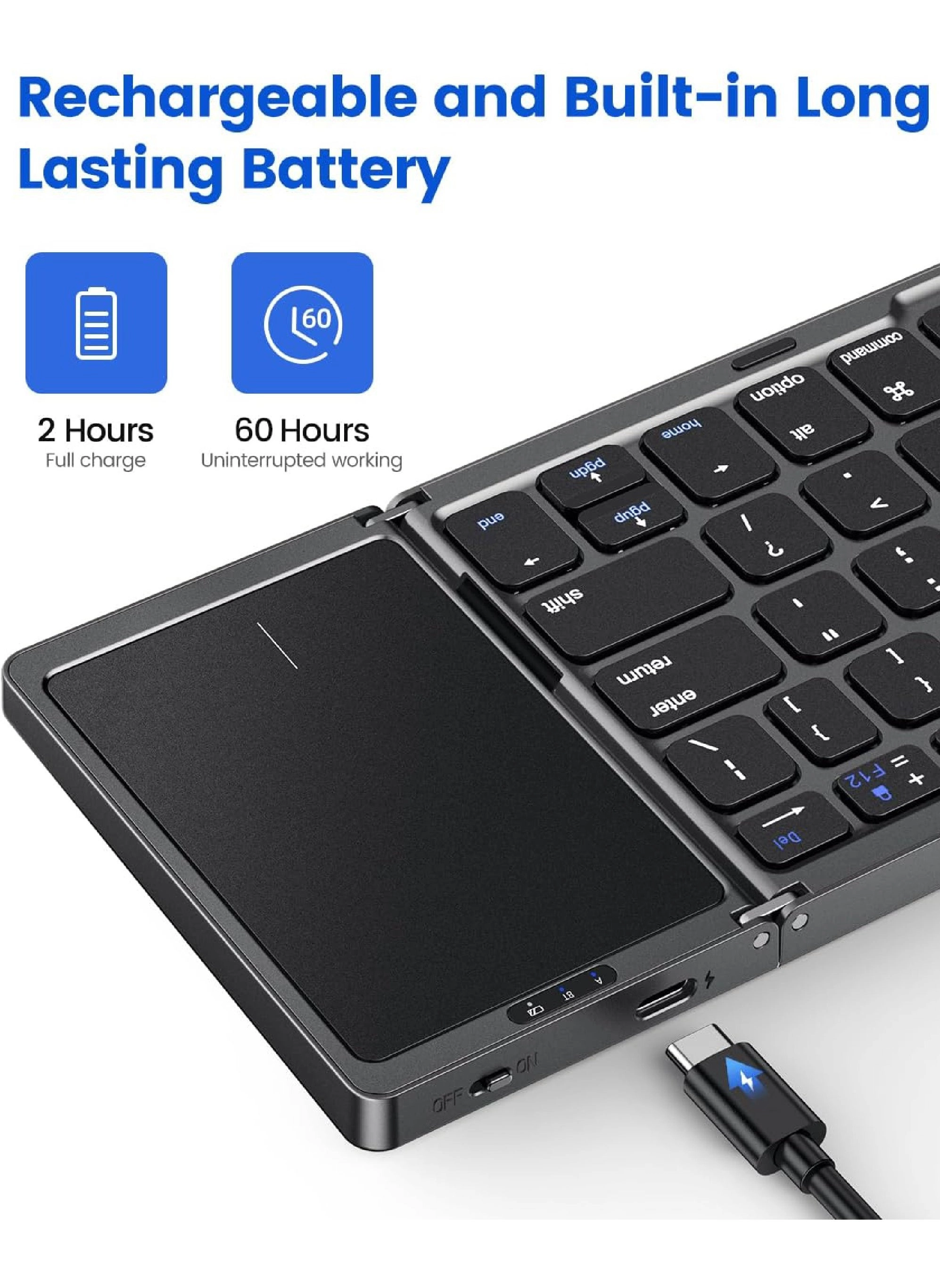 Foldable Bluetooth Keyboard - EN Wired/Wireless