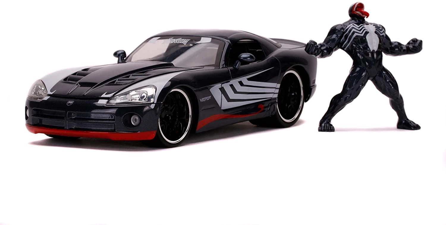 Marvel Venom 2008 Dodge Viper with Venom Figure - 1:24