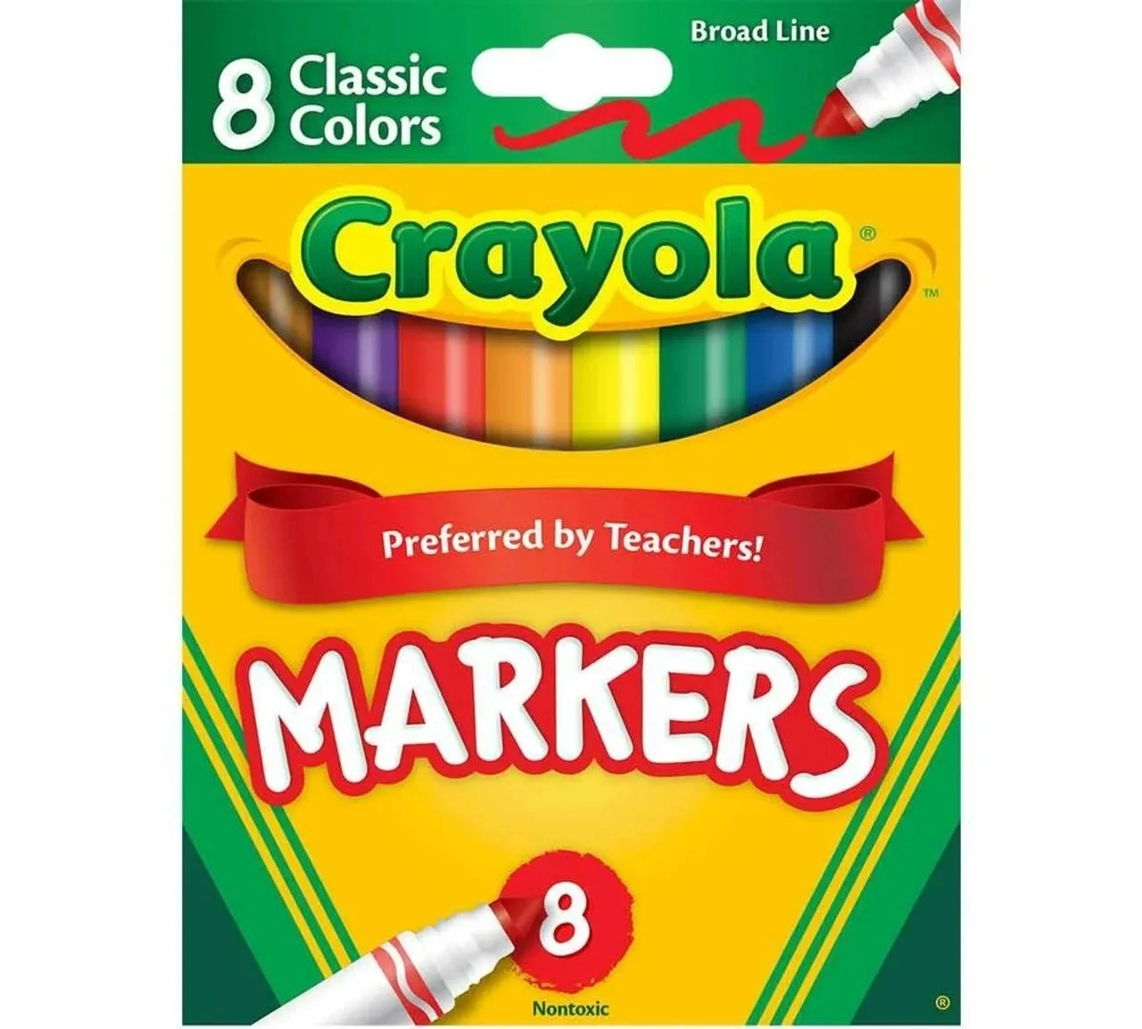 Broad Line Markers - Multi Colour conical tip