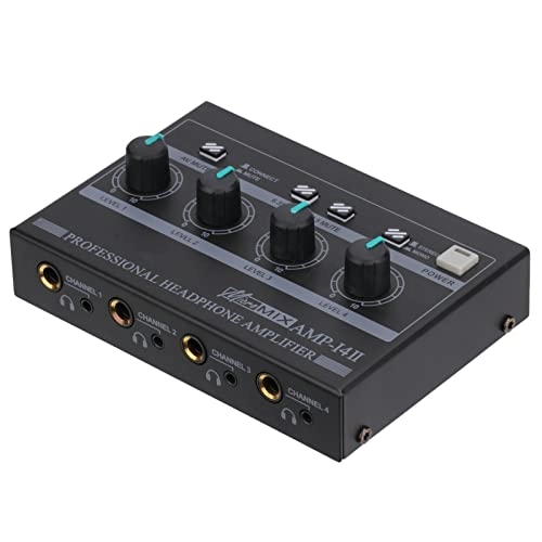 Headset Amplifier - 4 Channels Portable UK Plug