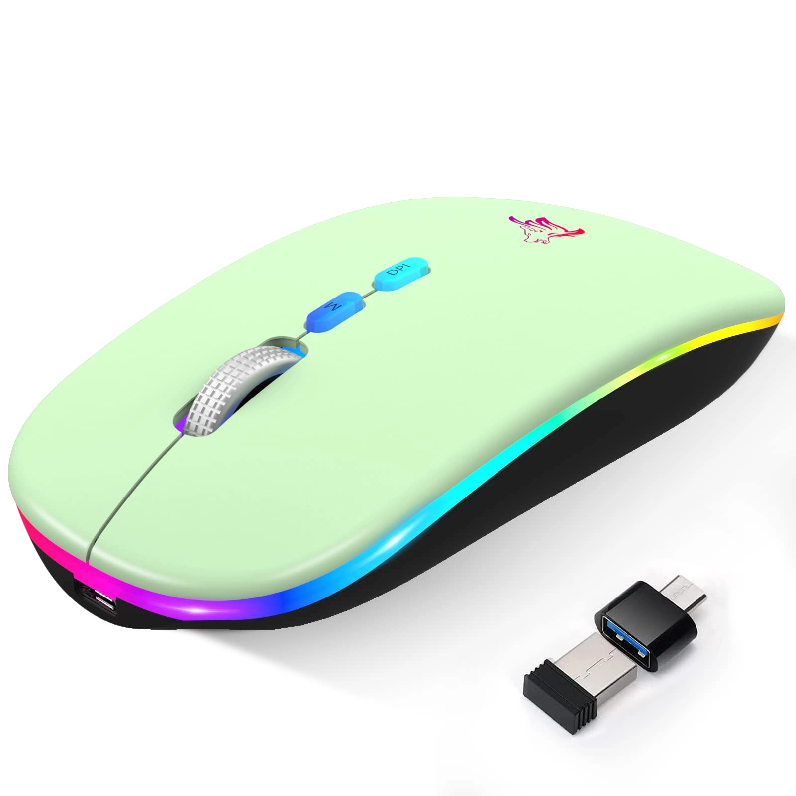 LED Slim Rechargeable Mouse - Wireless