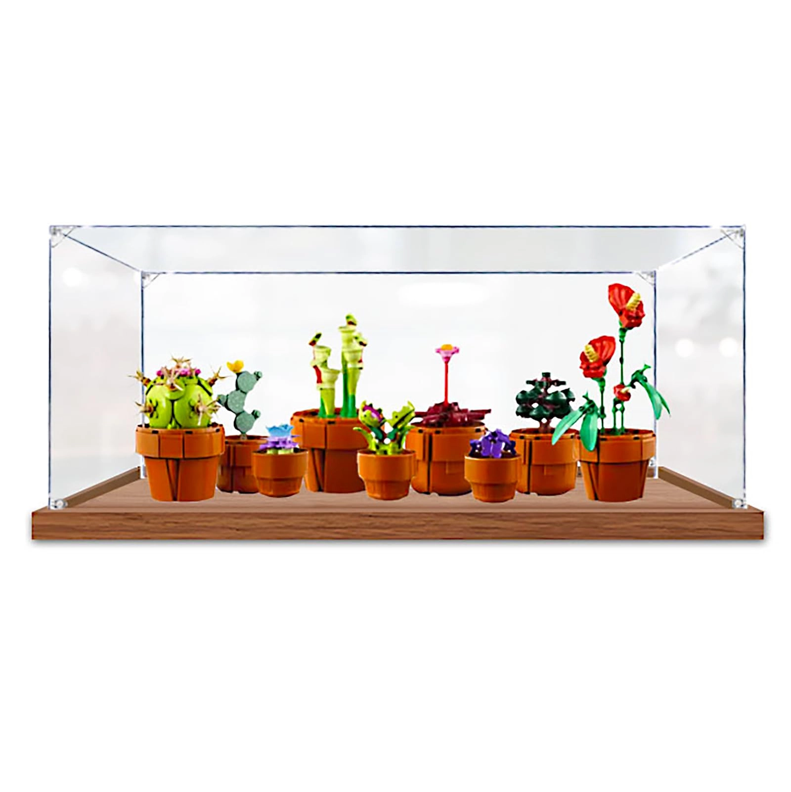 China Acrylic Display Case - 15.74x7.87x7.87inches Wooden Base