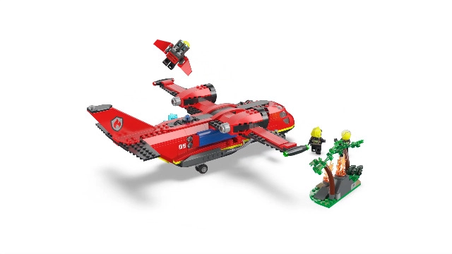 City Fire Rescue Plane - 6+ 3 Minifigures