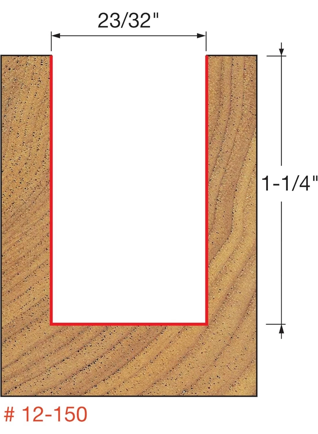 12-150 - 23/32" 1/2"