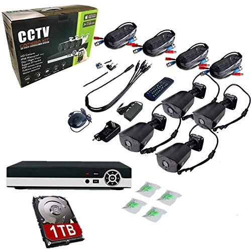 4CH 1080N AHD DVR + 1080P Bullet Camera - 4PCS + Hard Disk - 1TB