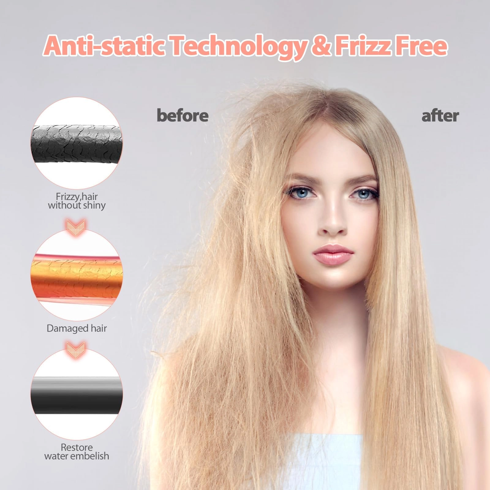 2 in 1 Straightener and Curler - 1 inch