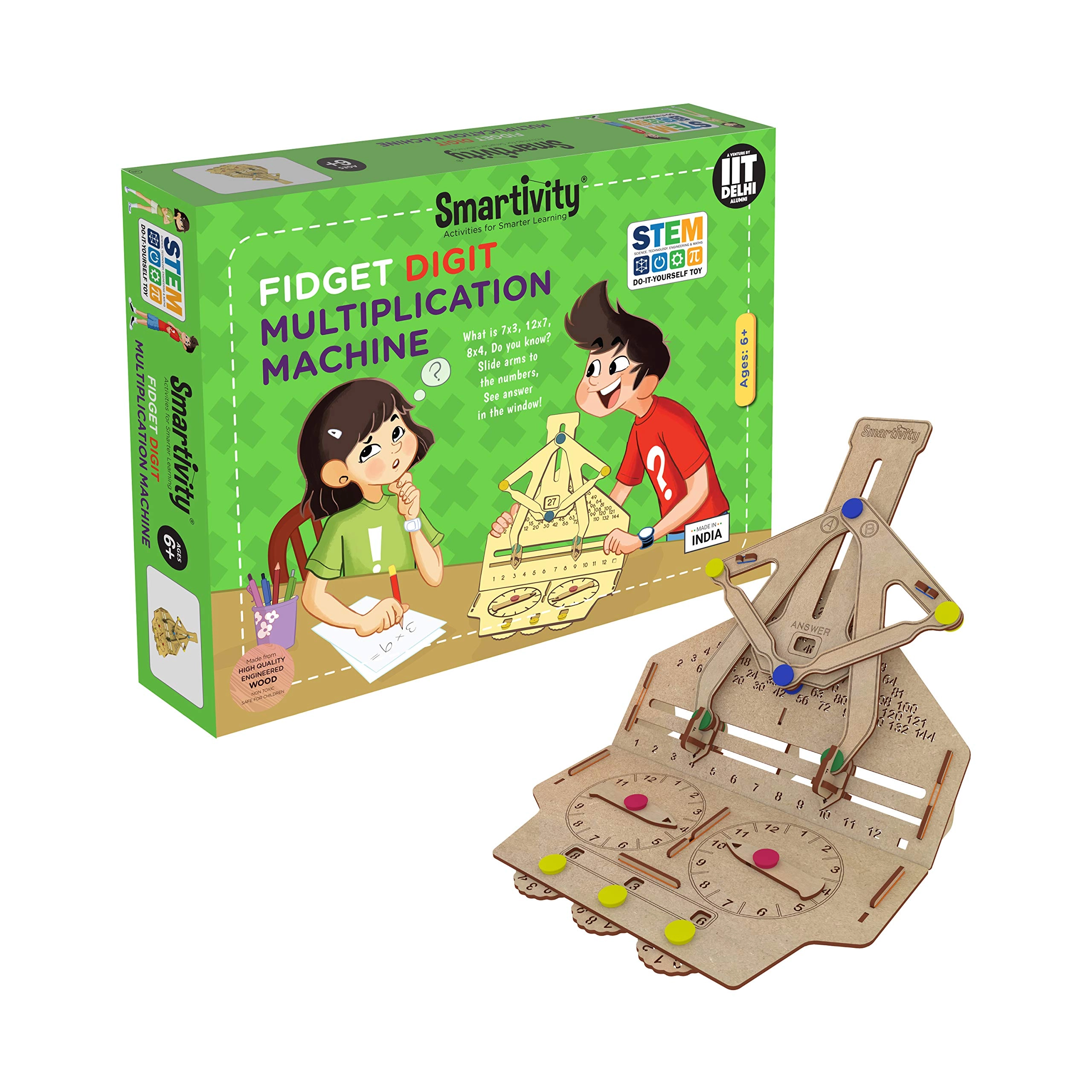 Smartivity Fidget Digit Multiplication Machine - 6+ years